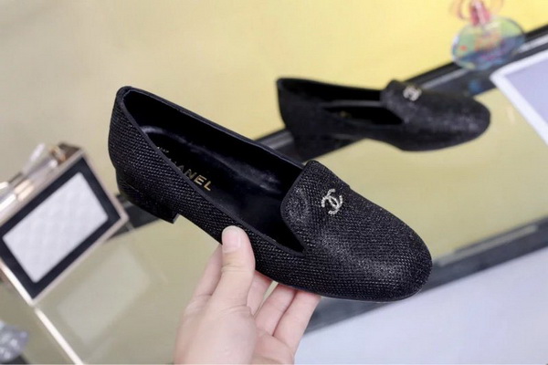 CHANEL Shallow mouth flat shoes Women--037